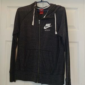 Heather grey nike zip-up!